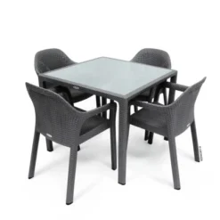 Esstisch Mit Glasplatte Granit 90 X 90 Cm -Wenko Astra Geschaft 339833 4186 3