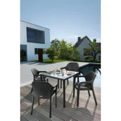 Esstisch Mit Glasplatte Granit 90 X 90 Cm -Wenko Astra Geschaft 339833 4186 5