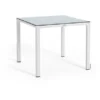 Esstisch Mit HPL-Platte Weiß 90 X 90 Cm