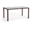 Esstisch Mit Glasplatte Mokka 160 X 90 Cm
