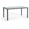 Esstisch Mit Glasplatte Granit 160 X 90 Cm