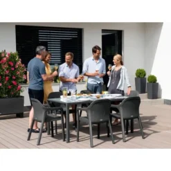 Esstisch Mit Glasplatte Granit 160 X 90 Cm -Wenko Astra Geschaft 340014 4186 3