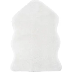 Teppich Lambskin 55 Cm X 80 Cm Weiß