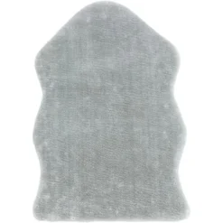 Teppich Lambskin 55 Cm X 80 Cm Grau