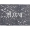 Astra-Kollektion Sauberlaufmatte Casadoor Marmor Welcome Grau 50 Cm X 70 Cm
