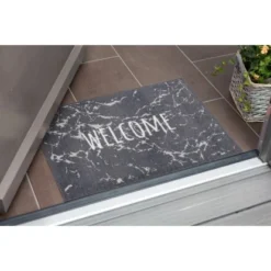 Astra-Kollektion Sauberlaufmatte Casadoor Marmor Welcome Grau 50 Cm X 70 Cm -Wenko Astra Geschaft 36190 3662 1668040015040 3