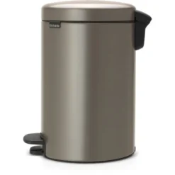 Brabantia Treteimer NewIcon 12 L Platinum Mit Geräuschlosem Deckelverschluss -Wenko Astra Geschaft 3628 brabantia pedal bin 3
