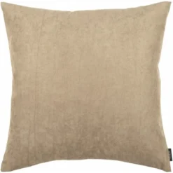Kissen Velours Taupe 50 Cm X 50 Cm