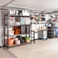 Metall-Schwerlastregal SL 160/250 Lackiert 180 Cm X 160 Cm X 60 Cm -Wenko Astra Geschaft 3991536 A 01