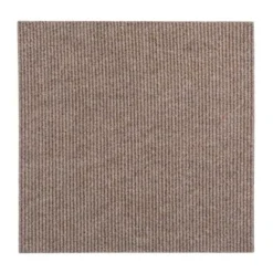 Andiamo Teppichfliese Rippe Selbstklebend Beige 50 Cm X 50 Cm