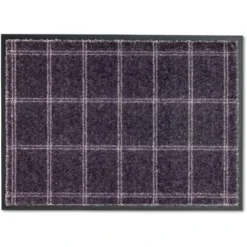 Schöner Wohnen Sauberlaufmatte Miami 67 Cm X 100 Cm Karo Dunkelgrau