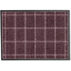 Schöner Wohnen Sauberlaufmatte Miami 67 Cm X 100 Cm Karo Taupe-Blush