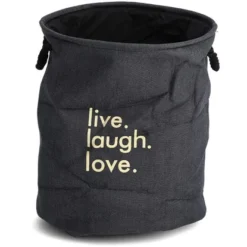 Zeller Present Wäschesammler Denim Ø 40 Cm X 50 Cm Blue Jeans -Wenko Astra Geschaft 4003368142920 3571 S 01