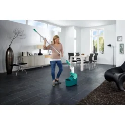 Leifheit Set Wischtuchpresse Profi Compact VS -Wenko Astra Geschaft 4006501550866.06