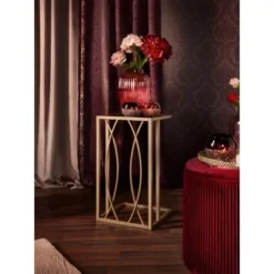 Beistelltisch Blush Bordeaux Eckig 54 Cm X 30 Cm X 30 Cm Gold -Wenko Astra Geschaft 4007871391561 AB01 060121