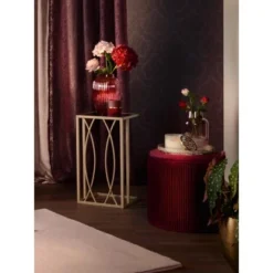 Beistelltisch Blush Bordeaux Eckig 54 Cm X 30 Cm X 30 Cm Gold -Wenko Astra Geschaft 4007871391561 AB02 060121