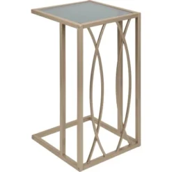 Beistelltisch Blush Bordeaux Eckig 54 Cm X 30 Cm X 30 Cm Gold