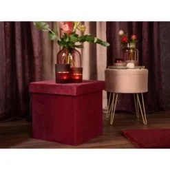 Falt-Hocker Blush Bordeaux 38 Cm X 38 Cm X 38 Cm Burgunderrot 7 Falt-Hocker Blush Bordeaux 38 Cm X 38 Cm X 38 Cm Burgunderrot -Wenko Astra Geschaft 4007871403080 AB01 060121