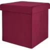 Falt-Hocker Blush Bordeaux 38 Cm X 38 Cm X 38 Cm Burgunderrot