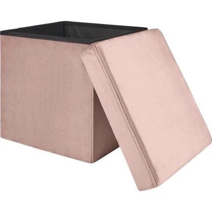 Falt-Hocker Blush Bordeaux 38 Cm X 38 Cm X 38 Cm Rosa 2 Falt-Hocker Blush Bordeaux 38 Cm X 38 Cm X 38 Cm Rosa – Bild 2