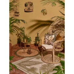 Kissen Safari Lodge Grün-gemustert 45 Cm X 45 Cm -Wenko Astra Geschaft 4007871405886 AB02 060121