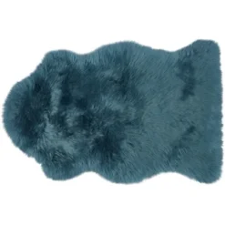 Schaffell Dark Wonder Blau 60 Cm X 90 Cm