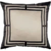 Kissen Modern Antique 45 Cm X 45 Cm Beige-Schwarz