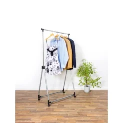 OBI Rollgarderobe Silber-Schwarz -Wenko Astra Geschaft 4007873061998 AB01 020513