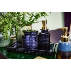 Baliv Dark Wonder Trend Kosmetikdose Glas Blau -Wenko Astra Geschaft 4007873434433 AB03 040822