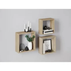 Kubus-Set Meddon 3-teilig Sonoma Eichefarben -Wenko Astra Geschaft 4007873489839 20