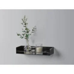 Metall-Regal Kenn 7 Cm X 40 Cm X 12 Cm Schwarz Matt -Wenko Astra Geschaft 4007873491399 30