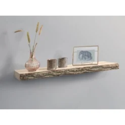 Holz-Wandregal Carlton 4,6 Cm X 80 Cm X 24 Cm Eiche Weiß -Wenko Astra Geschaft 4007873492303 20