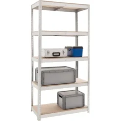 Metall-Schwerlastregal SLR-300 Verzinkt 210 Cm X 100 Cm X 50 Cm -Wenko Astra Geschaft 4007874003591 s01 131011