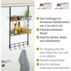 Wenko Türregal Zum Aufhängen Schwarz -Wenko Astra Geschaft 4008838315903 1068 07