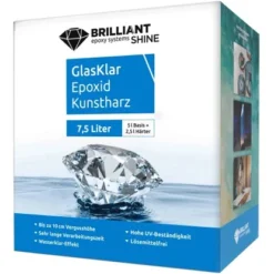 Brilliant Shine Kunstharz A+B 7,5 L Transparent -Wenko Astra Geschaft 4031396140946 2742 VP 01