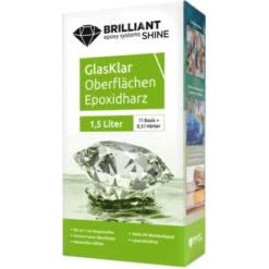 Brilliant Shine Gießharz Oberflächen A+B 1,5 L Transparent 19 Brilliant Shine Gießharz Oberflächen A+B 1,5 L Transparent -Wenko Astra Geschaft 4031396140960 2742 VP 01