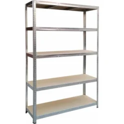 Metall-Schwerlastregal Verzinkt 180 Cm X 120 Cm X 40 Cm