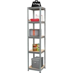 Metall-Schwerlast-Steckregal Verzinkt 180 Cm X 40 Cm X 40 Cm