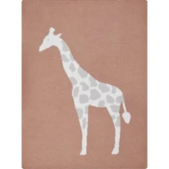 Baumwolldecke Safari Adventure Giraffenmotiv 75 Cm X 100 Cm