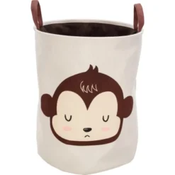 Aufbewahrungskorb Safari Adventure Affenmotiv Ø 35 Cm X 45 Cm