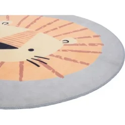 Kinder-Teppich Safari Adventure Löwenprint Ø 100 Cm -Wenko Astra Geschaft 4048123264202 CU01 290321