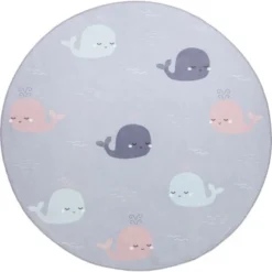 Kinder-Teppich Under The Sea Walprint Ø 100 Cm