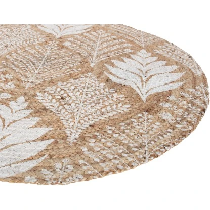 Jute Teppich Natur-Beige Ø 100 Cm 2 Jute Teppich Natur-Beige Ø 100 Cm – Bild 2