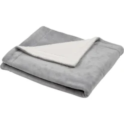 Fleecedecke Sherpa 130 Cm X 150 Cm Dunkelgrau