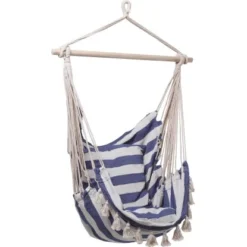 Hängesessel Lytton FSC® Blau-Weiß/Natur