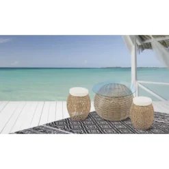 Hocker Alba 130 Hellbraun 2er Set -Wenko Astra Geschaft 4056216560698 4842 3