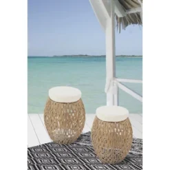 Hocker Alba 130 Hellbraun 2er Set -Wenko Astra Geschaft 4056216560698 4842 4