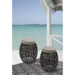 Hocker Alba 130 Dunkelbraun 2er Set -Wenko Astra Geschaft 4056216560704 4842 3