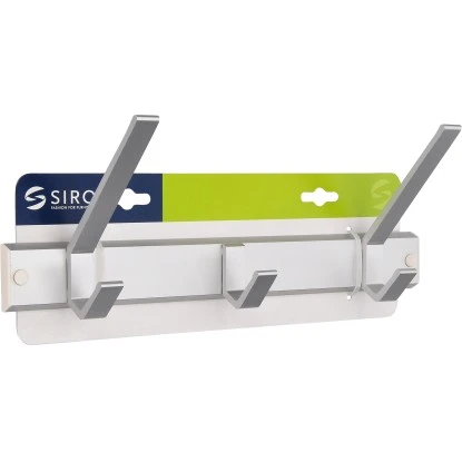 Siro Hakenleiste 1674 Aluminium Länge 320 Mm 3 Siro Hakenleiste 1674 Aluminium Länge 320 Mm – Bild 3