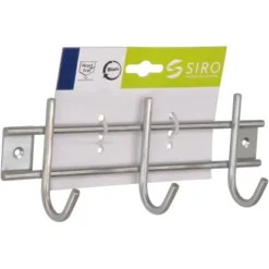 Siro Hakenleiste 2256 Edelstahl Feingeschliffen Länge 220 Mm -Wenko Astra Geschaft 409987 3567 3